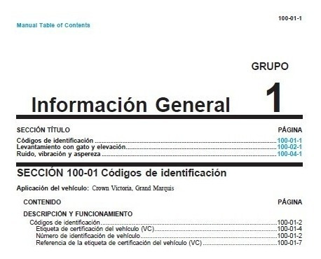 Manual De Taller Ford Crown Victoria (1998-2011) Español
