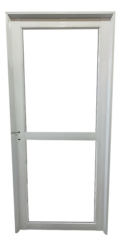 Puerta Aluminio 70x200 Vidriada Blanco Herrero Aberplus