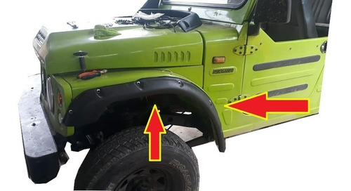 Imagen 2 de 7 de Kit Suzuki Lj 80 Extensiones Y Snorkel Anfibio Guardabarros