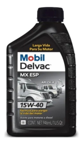 Aceite Mobil Delvac 15w40 Cuarto