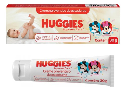 Kit Lenco Umedecido Bebe + Creme Assadura Huggies + Sabonete
