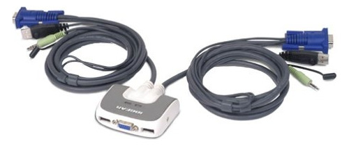 Iogear Usb De 2 Puertos Vga Miniview Micro Plus Conmutador K