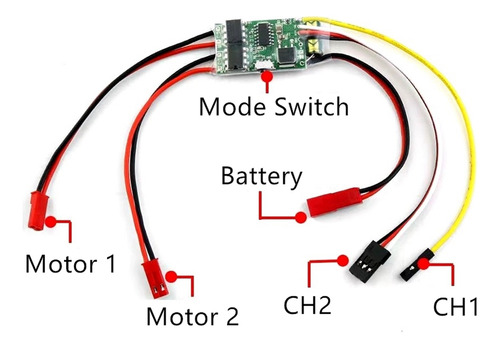 Control De Velocidad Esc 2s-3s Lipo 5a Esc Cepillado De Dobl