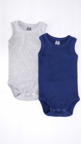 Pack X 2 Bodys Musculosa De Algodón Premium Bebes