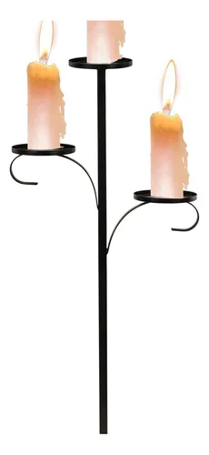 comprar Adorno Triple Para Árbol Candelabro Para Árbol Vela Triple P