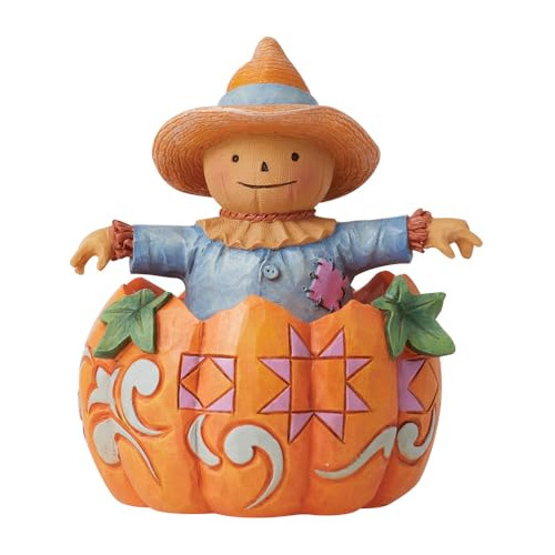 Figurita De Calabaza Y Espantapájaros Jim Shore Heartw...