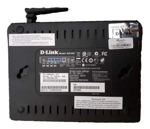 Roteador D-link Modelo Dir 600 | MercadoLivre