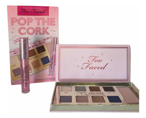 Set Too Faced Voluminizador Labial + Paleta De Sombras