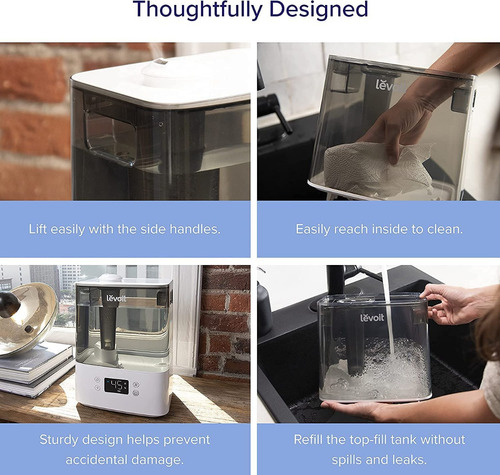 Imagen 3 de 9 de Humidificador Ultrasonico Levoit Habitacion Grande Alexa Wif