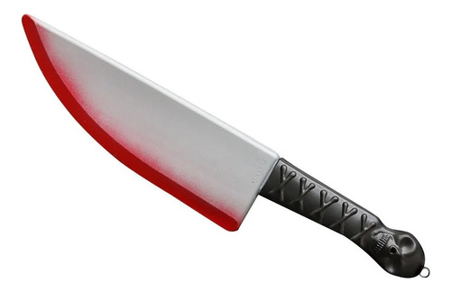 Cuchillo Falso 38 Cm Plástico Sangre Halloween Cosplay Broma