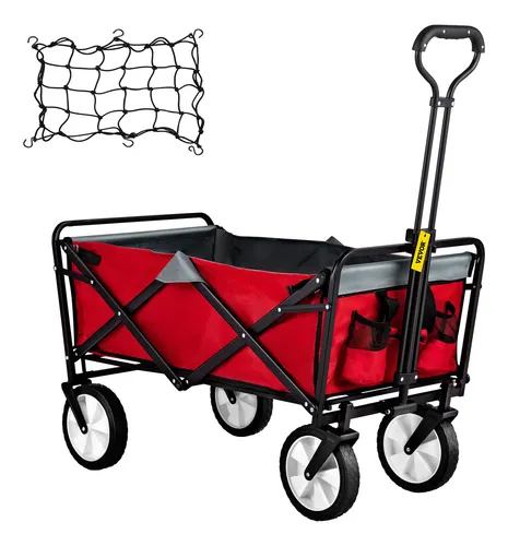 Carrito rojo para jalar sales