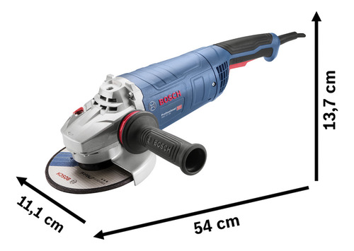 Amoladora Angular 7'' 2500w C/tri-control Bosch Gws 25-180