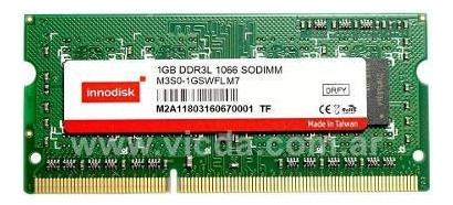 Memoria ram Innodisk 1GB 1333Mhz DDR3L sodimm M3S0-1GSWFLM7