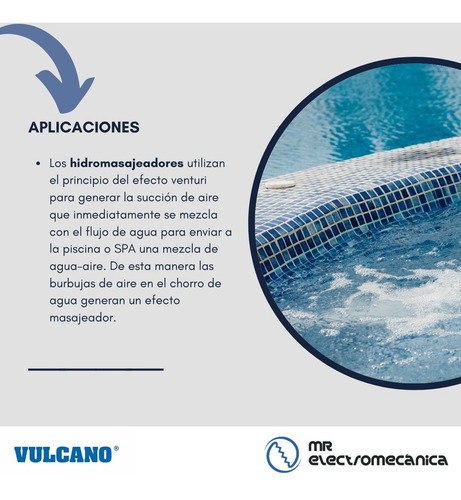 Imagen 5 de 10 de Kit Vulcano Pileta Hormigón: Bomba Bap100 1 Hp + Accesorios