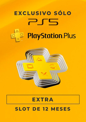 Tarjeta Playstation Plus 12 Meses Extra Ps4 Argentina