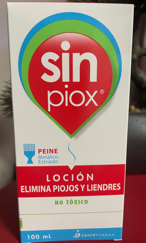 Sin Piox Loción Elimina Piojos Y Liendres 100ml C/peine X3