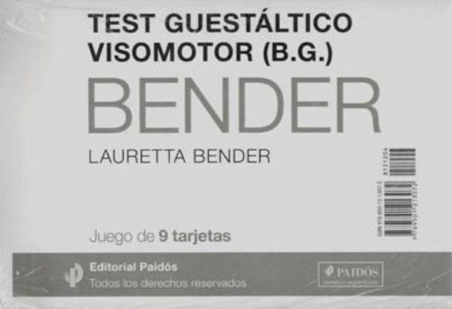 - Test Guestaltico Visomotor Bender - Juego De 9 Tarje