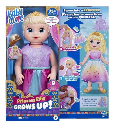 Muñeca Baby Alive Princesa Ellie Crece