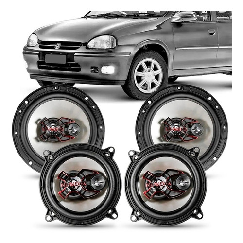 Kit Alto Falante Corsa Sedan 94 95 96 97 98 A 2012 Triaxial