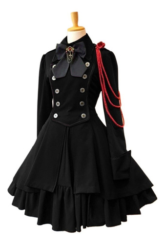 Vestido Victoriano De Cintura Kawaii Girl Gothic Lolita Op L