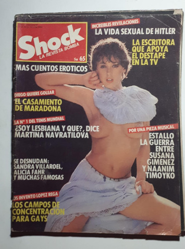 Revista Shock 1984 Sandra Villarruel Maradona Gay Lesbiana
