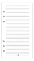 Comprar Hojas A6 Para Carpeta Planner - Hojas De Repuesto - 80 Hojas