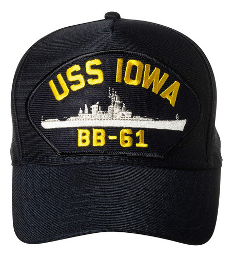 Gorra De Béisbol Uss Iowa Bb-61 De La Armada De Los Estados