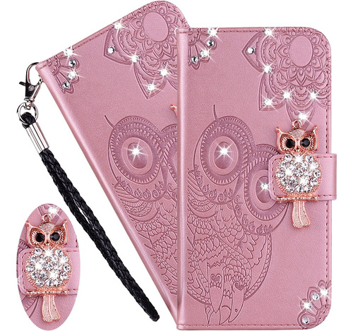 Funda Billetera Rosa Soporte Para Samsung Galaxy S22