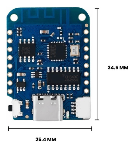 Wemos D1 Mini Wifi Esp8266 V4 Usb Tipo C