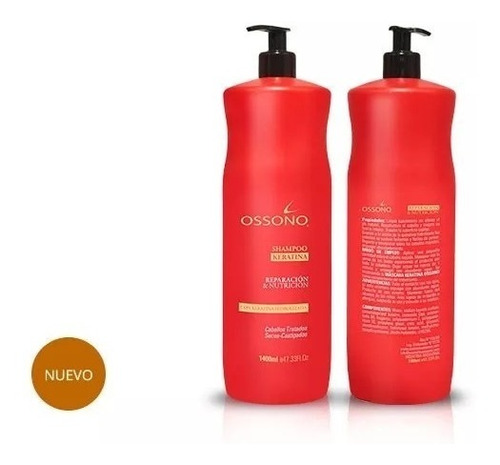 Shampoo Keratina Ossono X 1400 Ml Envíos - Ventas Por Mayor