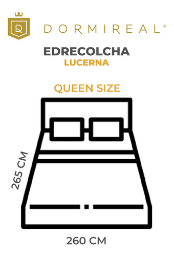 Edrecolcha Lucerna De Jacquard Brocado Queen Size Dormireal