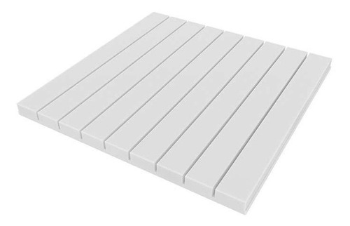 Imagen 4 de 6 de Panel Acústico Premium Blanco Ignifugo - Line 35mm
