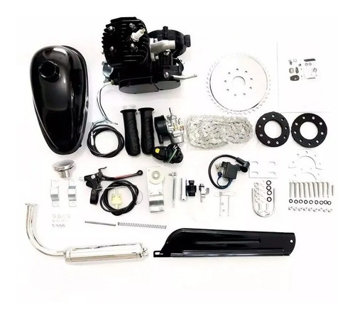 Kit Original Motor De Bicicleta Importway Gasolina Preto Prata O Melhor Do Ml Bike Trike Kart Mosquito 