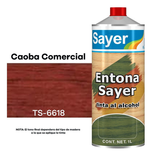 Tinta Para Madera Sayer Base Alcohol Manchasayer 1lt