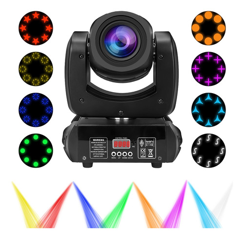 100w Cabeza Móvil Led Rgb 8color Luz Dmx Remoto Audioritmico