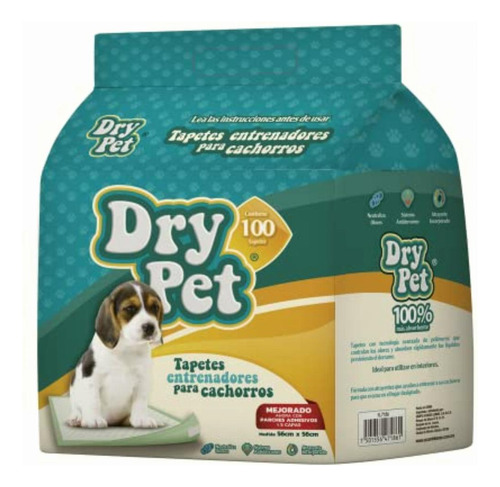 Tapete Entrenador Dry Pet 100 Pz