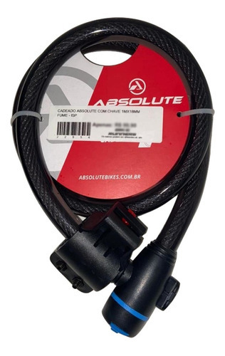 Cadeado Absolute Com Chave 1mx18mm Fume - Isp