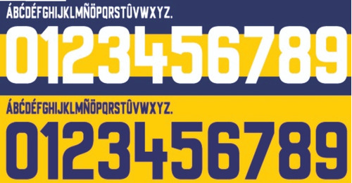 Tipografía Boca Juniors 2024  + Publicidades -envio Via Mail