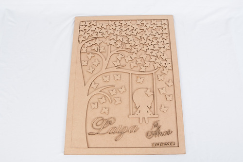 Quadro Assinaturas 15 Anos Debutante - 60x43 Laser Mdf 3mm