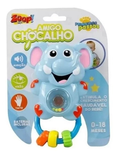 Amigo Chocalho Elefantinho Zoop Toys Zp00014