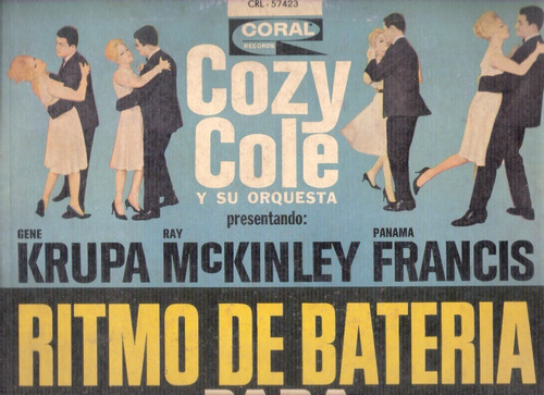 Cozy Cole: Ritmo De Bateria Para Pies Danzantes / Lp Coral