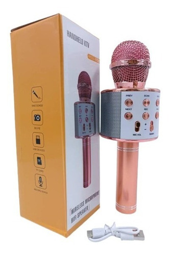 Imagen 2 de 5 de Juguete Microfono Inlambrico Ws-858
