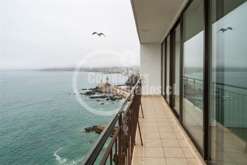 Venta Departamento Viña Del Mar Primera Vista Al Mar, Amplio