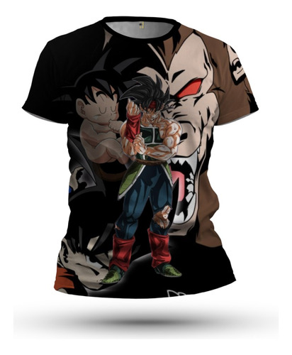 Playera Hombre Papá Goku Bardock Anime Dragon/ball Spandex 