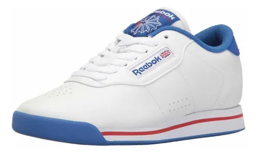 Tenis reebok blancos con azul sale