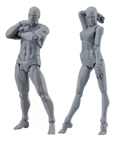 Dibujo Artístico De 2 Maniquíes Articulados De Pvc De 13 Cm