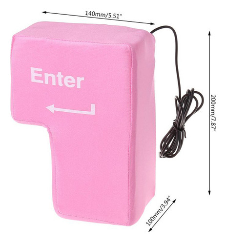 A Computadora Antiestrés Enorme Tecla Enter Teclado Usb