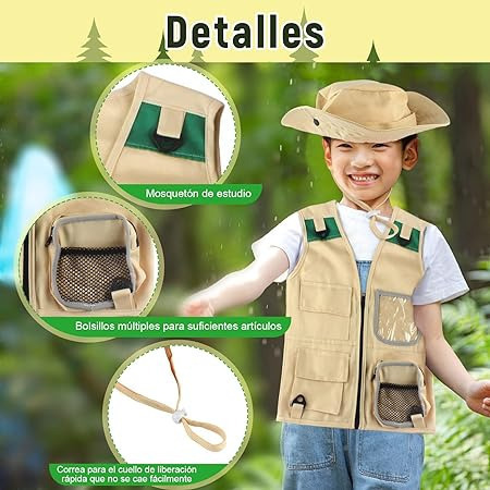 . Juego De Explorador Al Aire Libre-chaleco De Carga Y