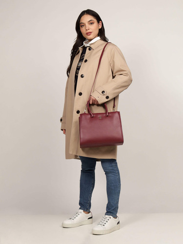 Bolso De Mujer Tommy Hilfiger Con Insignia Del Monograma