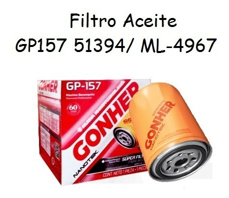 Filtro De Aceite Gp157 Camry, Corolla, Terio, Yaris, Matiz